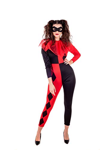 Fun Shack Disfraz Arlequin Mujer, Disfraz Halloween Mujer Disponible en Talla XS