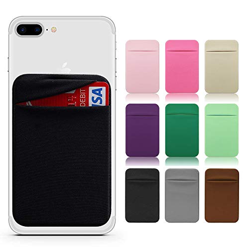 Funda para tarjetas de bolsillo, cartera, portátil, cubierta trasera, diseño con adhesivo fuerte para iPhone, Samsung, Huawei, Xiaomi, Honor