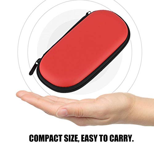 Funda Protectora Dura Funda de Transporte Bolsa de Viaje para Sony PS Vita, Bolsa de Viaje para Playstation Vita a Prueba de Golpes, Funda de Transporte Bolsa organizadora de Viaje portátil(Rojo)