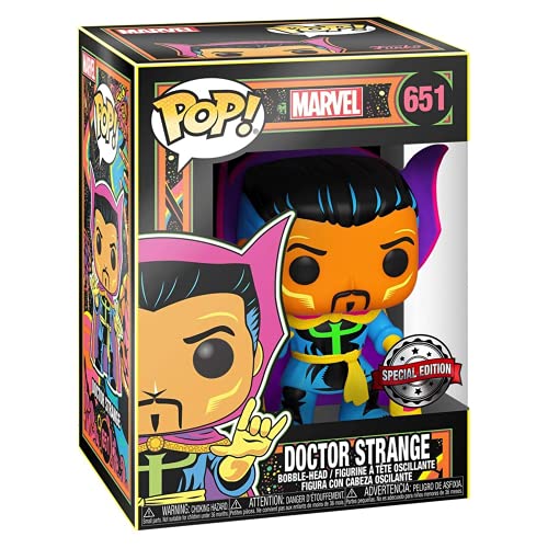 Funko- Pop Marvel Black Light Dr. Strange Juguete coleccionable, Multicolor (48848)