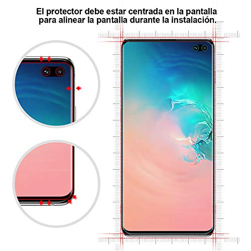 G-Color Galaxy S10 Plus Protector de Pantalla, [2 Piezas][[Alta Definición y Sensibilidad][Sin Burbujas] TPU, Protector de Pantalla para Samsung Galaxy S10+/S10 Plus