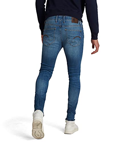 G-STAR RAW Revend Skinny Jeans, Multicolor (Medium Indigo Aged 8968-6028), 31W / 32L para Hombre