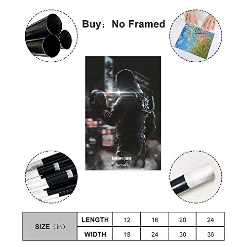 Game Tom Clancy's Rainbow Six Siege 2 - Póster de lienzo para pared (30 x 45 cm)