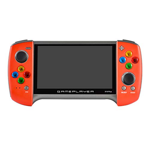 Gamepad portátil X19 Plus Consola de Juegos Retro de Mano para niños Adultos Soportes de Pantalla Grande de 5.1 Pulgadas para PS1 GBC MD Consola de Juegos nostálgica GBA incorporada 10000 Juegos