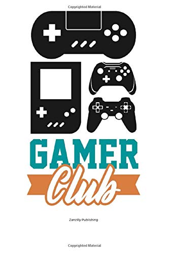 Gamer Club: Fun gift for the gaming fan in your life. Measuring 6 x 9 inches, packed with 120 blank sketch pages with plenty of space to write and doodle gaming tips and memories