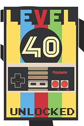Gamer Journal: 40th Birthday Gifts For Him. Blank Lined Paperback Journal. Original And Funny Present For Any 40 Year Old Men.