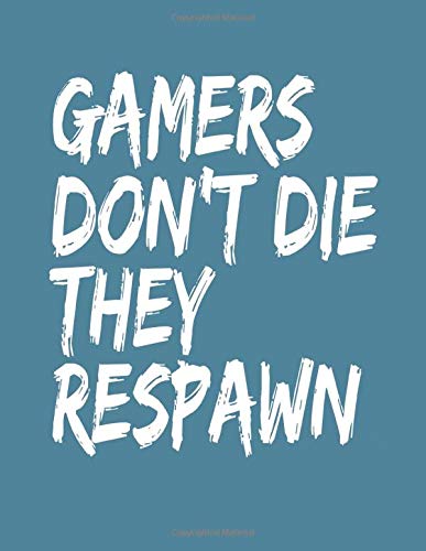 Gamers Don't Die They Respawn: Notebook (Game Set)