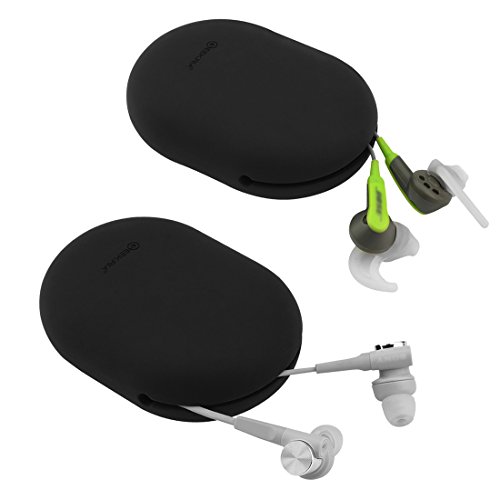 Geekria Silicone Auriculares Funda Blando para Anker SoundBuds, Slim+, Slim, MEE audio M6, M6P, M7P, Jave Sports, In-ear Headphone Estuche Portáti (4PCS/ S）