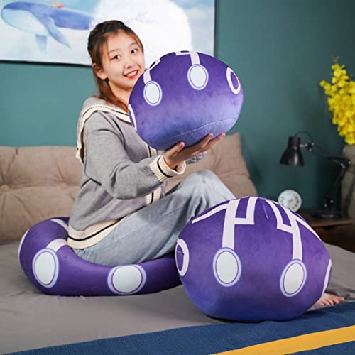 Gen-shin Impact Cojín de peluche Slime Thunder Slime Cojín con llavero Genshin Impact Cosplay Requisitos para los fans de los juegos, fiesta Favor Decoración de cumpleaños (2ª Thunder)