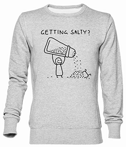 Getting Salty Gris Sudadera Unisexo Hombre Mujer Grey Jumper Unisex Men's Women's