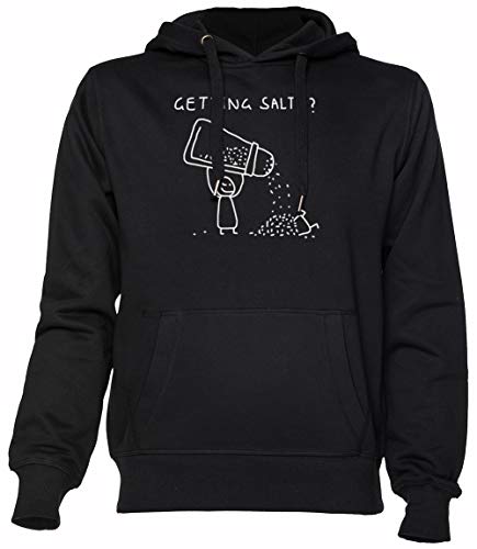 Getting Salty Sudadera con Capucha Unisexo Hombre Mujer Black Hoodie Unisex Men's Women's