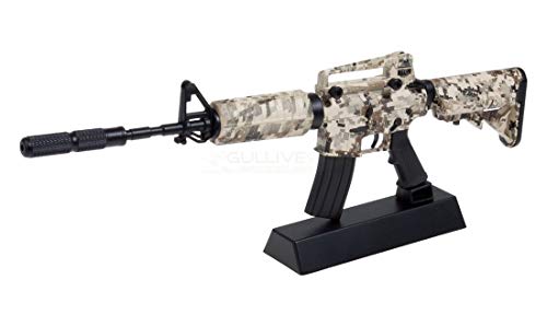 Ghost Miniatura - Mini réplica de Arma Decorativa de Metal con Soporte de presentación - para Recoger: Kit n °5 Rifle M4 Digital Camo