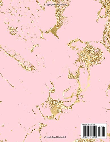 Giant Notebook: Huge notebook journal| Thick notebook with 500 lined pages 1000 sheets| 8.5 x 11|Premium Marble Pink Gold Cover with Page Numbers, ... Giant Composition Journal Notebook|Big book