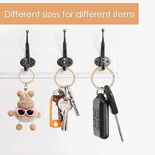 Gimars [30 PCS] Llavero Anillos divididos Redondos Llavero Gancho de Acero Inoxidable 304/3 tamaños 20mm 25mm 30mm / Llavero Desmontable para Almacenamiento, Oro Rosa