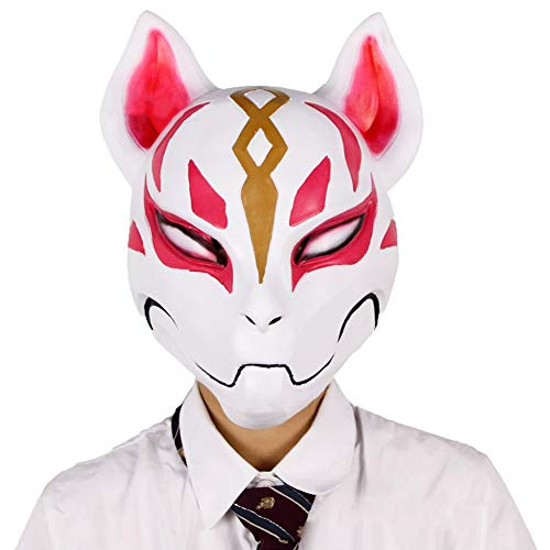 Ginkago Party Costume Máscara de Cabeza Animal de Látex de Fiesta de TrajeLujo de Halloween Máscaras (Fox)