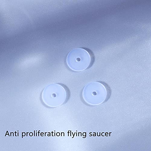 Gogias Almohadillas de disco transparentes, 10 unidades de discos de silicona para la parte posterior de los pendientes de silicona transparente para fijar pendientes