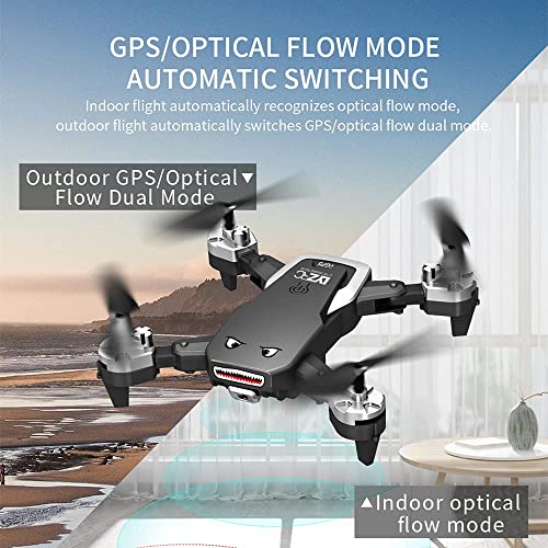 GPS Drone with Camera for Adults 50Mins Flight Time RC Drone Quadcopter 5G WiFi Drone with 4K HD Anti-Shake Camera for Beginner Intelligent Follow Gesture Photo (2 Batteries)
