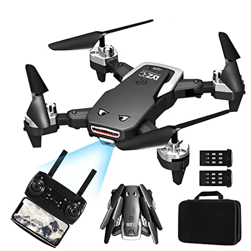 GPS Drone with Camera for Adults 50Mins Flight Time RC Drone Quadcopter 5G WiFi Drone with 4K HD Anti-Shake Camera for Beginner Intelligent Follow Gesture Photo (2 Batteries)