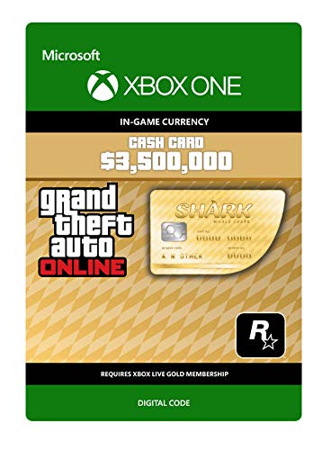Grand Theft Auto Online - GTA V Whale Shark Cash Card | 3,500,000 GTA-Dollars | Xbox One - Código de descarga
