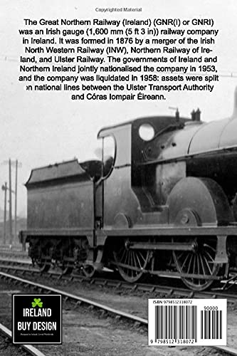 Great Northern Railway Ireland Souvenir Notebook: Railways of Ireland GNR Souvenir Lined Journal Gift