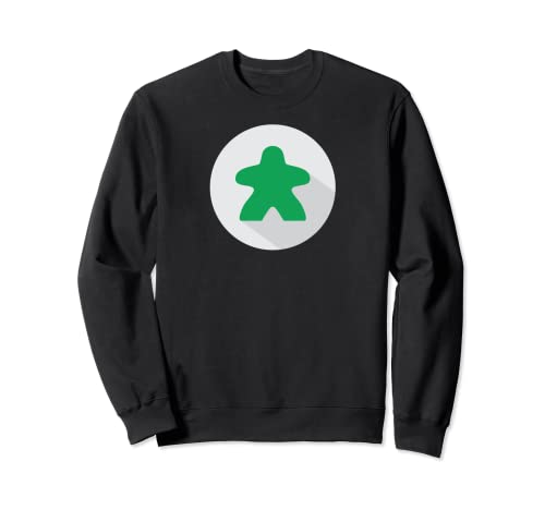 Green Meeple Board Game Lover Gift Idea Gamer Player Nerd Sudadera