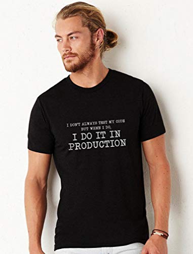 Green Turtle T-Shirts Camiseta para Hombre- Regalos para Ingenieros - I Don't Always Test My Code - X-Large Negro