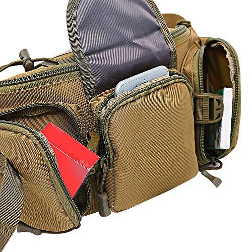 Greenpromise 3–5L Tactique Molle Sac étanche Tour de Taille Fanny Lot Randonnée Pêche Sport Chasse Taille Sacs Camping Sac de Sport Ceinture, Kaki