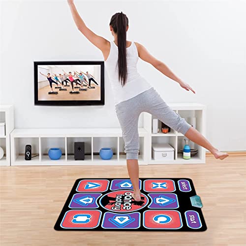 Guoyajf Almohadilla de Baile, Alfombra de Baile para Adultos, Juego de Escena Antideslizante, Manta de Baile USB para PC, portátil, Videojuego, Regalo para niños
