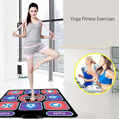 Guoyajf Almohadilla de Baile, Alfombra de Baile para Adultos, Juego de Escena Antideslizante, Manta de Baile USB para PC, portátil, Videojuego, Regalo para niños