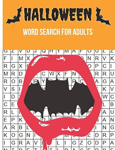 Halloween Word Search For Adults: Puzzles Activity Book, Fun Activities Gift With Key Solutions Pages (total 100 pages)