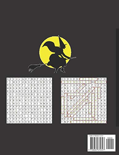 Halloween Word Search For Adults: Puzzles Activity Book, Fun Activities Gift With Key Solutions Pages (total 100 pages)