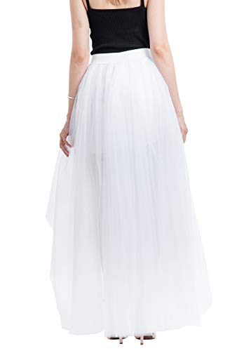 Happy Cherry Falda Tutú Gótica Steam Punk Falda Vintage Mujer Disfraz de Fiesta de Cóctel Falda de Tul de Cintura Alta de Malla