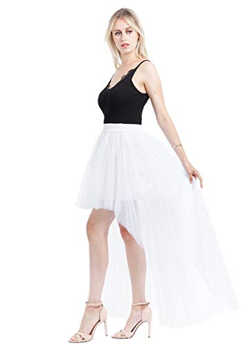 Happy Cherry Falda Tutú Gótica Steam Punk Falda Vintage Mujer Disfraz de Fiesta de Cóctel Falda de Tul de Cintura Alta de Malla