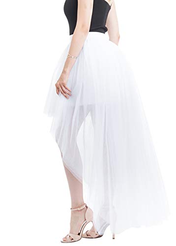 Happy Cherry Falda Tutú Gótica Steam Punk Falda Vintage Mujer Disfraz de Fiesta de Cóctel Falda de Tul de Cintura Alta de Malla