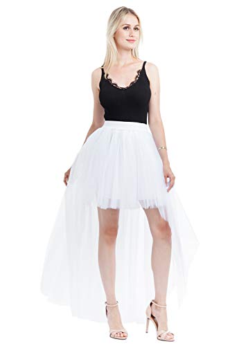 Happy Cherry Falda Tutú Gótica Steam Punk Falda Vintage Mujer Disfraz de Fiesta de Cóctel Falda de Tul de Cintura Alta de Malla