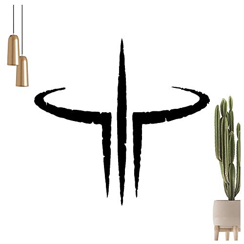 hauptsachebeklebt Kiwistar Quake III Arena Logo adhesivo de pared en 6 tamaños – Adhesivo decorativo para pared