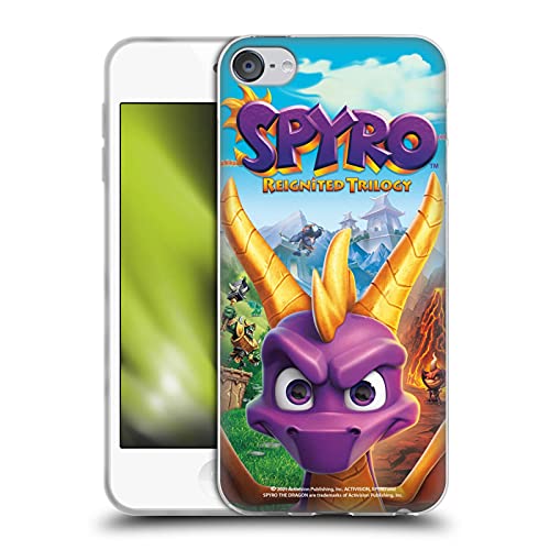 Head Case Designs Licenciado Oficialmente Activision Spyro Reignited Trilogy Arte Clave gráficos de dragón Carcasa de Gel de Silicona Compatible con Apple Touch 6th Gen/Touch 7th Gen