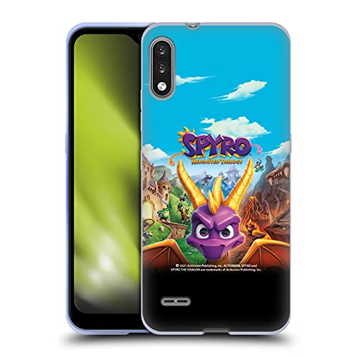 Head Case Designs Licenciado Oficialmente Activision Spyro Reignited Trilogy Arte Clave gráficos de dragón Carcasa de Gel de Silicona Compatible con LG K22