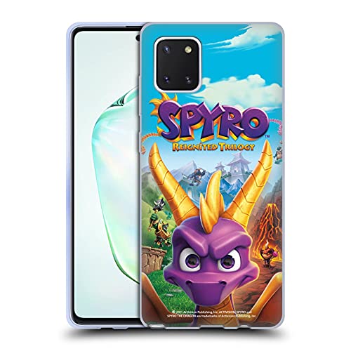 Head Case Designs Licenciado Oficialmente Activision Spyro Reignited Trilogy Arte Clave gráficos de dragón Carcasa de Gel de Silicona Compatible con Samsung Galaxy Note10 Lite