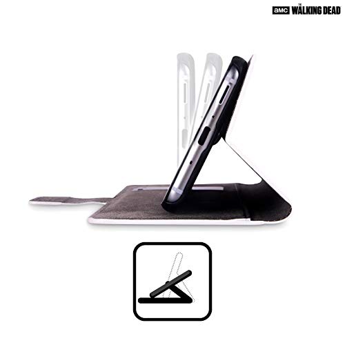 Head Case Designs Licenciado Oficialmente AMC The Walking Dead Lucille 1 Negan Carcasa de Cuero Tipo Libro Compatible con HTC U Play/Alpine