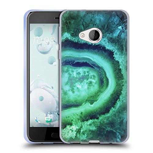 Head Case Designs Licenciado Oficialmente Monika Strigel Esmeralda Amethyst Carcasa de Gel de Silicona Compatible con HTC U Play/Alpine
