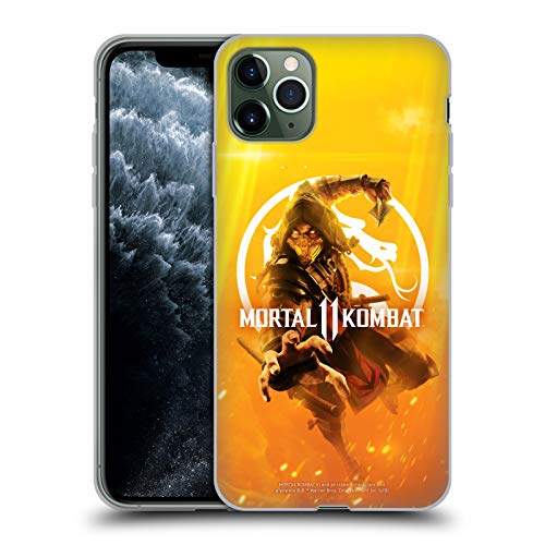 Head Case Designs Licenciado Oficialmente Mortal Kombat 11 Arte Clave Logotipo Arte Carcasa de Gel de Silicona Compatible con Apple iPhone 11 Pro MAX