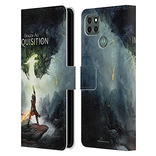 Head Case Designs Oficial de EA Bioware Dragon Age Key Art 2014 Inquisition Graphics - Funda de piel tipo libro compatible con Motorola Moto G9 Power