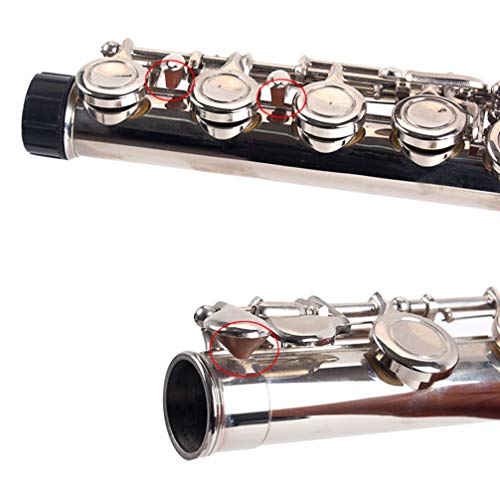 HEALLILY 3 Piezas Flauta Trine Clave Parachoques Flauta de Silicona Accesorios de Reemplazo de Corcho Parachoques Piezas de Flauta de Corcho para Flauta Piccolo Instrumento de Viento (Marrón Claro)