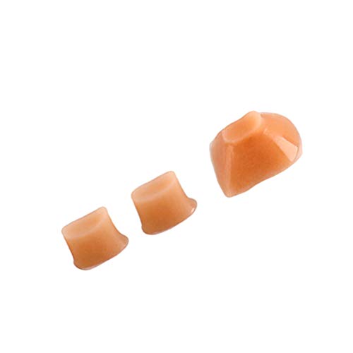 HEALLILY 3 Piezas Flauta Trine Clave Parachoques Flauta de Silicona Accesorios de Reemplazo de Corcho Parachoques Piezas de Flauta de Corcho para Flauta Piccolo Instrumento de Viento (Marrón Claro)