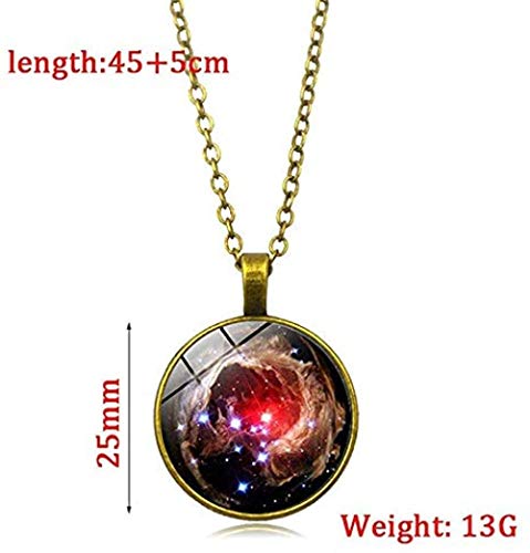 Helmet Nebula Necklace Galaxy Astronomy Pendant Solar System Jewelry Outer Space Universe Necklace Milky Way Jewelry
