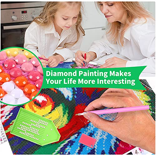 Henair DIY 5D Diamond Painting Kit Completo Gato Cuadros Diamantes Punto De Cruz Rhinestone Bordado Diamante Arte Manualidades Decoración De Pared Del Hogar 50x65cm