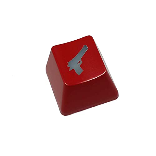HEYXI Tapa de tecla translúcida DIY CS GO Gaming Keycap Botón de tecla CSGO Key Cap Juego Keycap Accesorios ABS OEM R4 Keycaps para Teclado mecánico 1PC