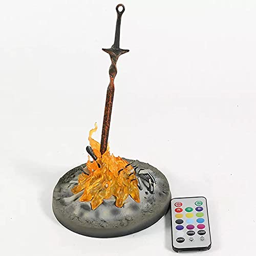 HHAA Figuras Anime Dark Souls III Bonfire 1/6 Scale Light Up Estatua Figura Coleccionable Modelo De Juguete Brinquedos