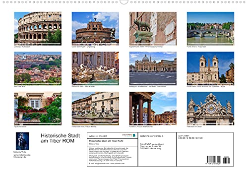 Historische Stadt am Tiber ROM (Premium, hochwertiger DIN A2 Wandkalender 2022, Kunstdruck in Hochglanz): Antikes und eine Vielzahl von weiteren ... Hauptstadt (Monatskalender, 14 Seiten )
